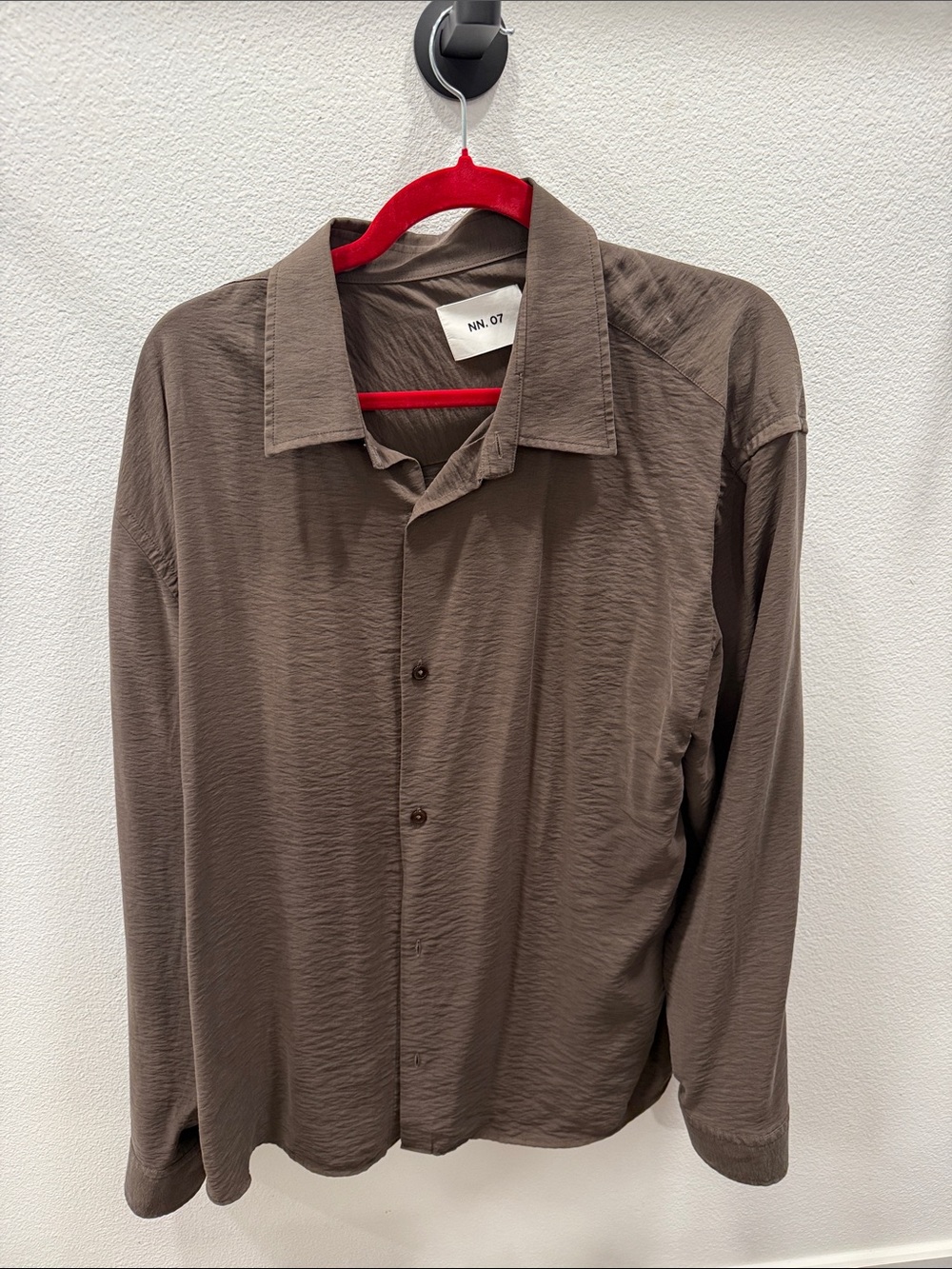 NN.07 Men's Casual Button-Down Shirt - Taupe